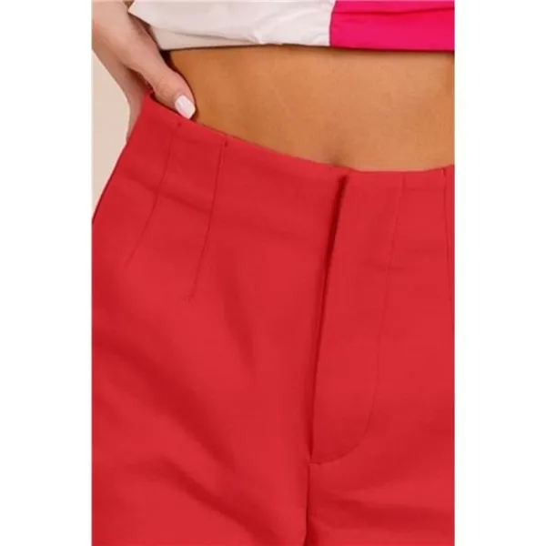 BiBi Bandless‎ Tailored Shorts Red Size XL - Image 3