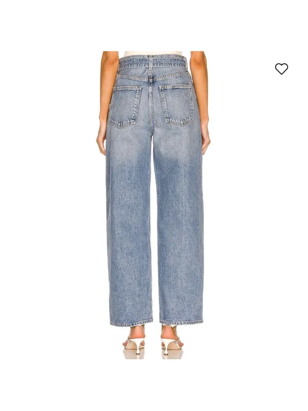 Agolde Free People Belted Baggy Jeans in Outlander - Image 5