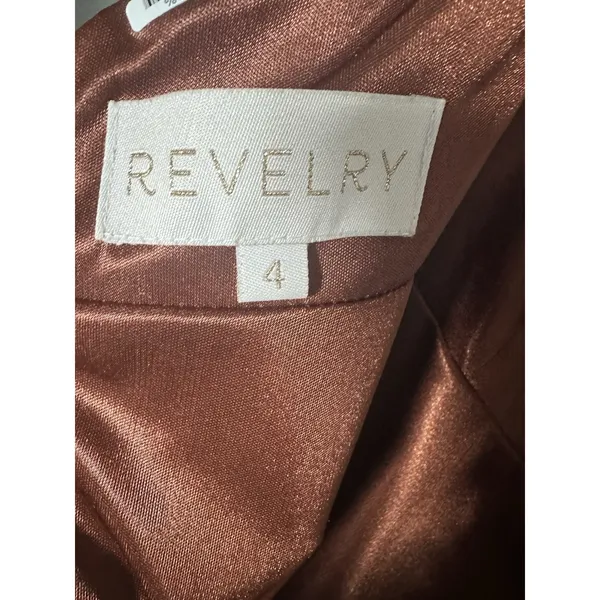 Revelry Tori Velvet Dress - Terracotta - Image 8