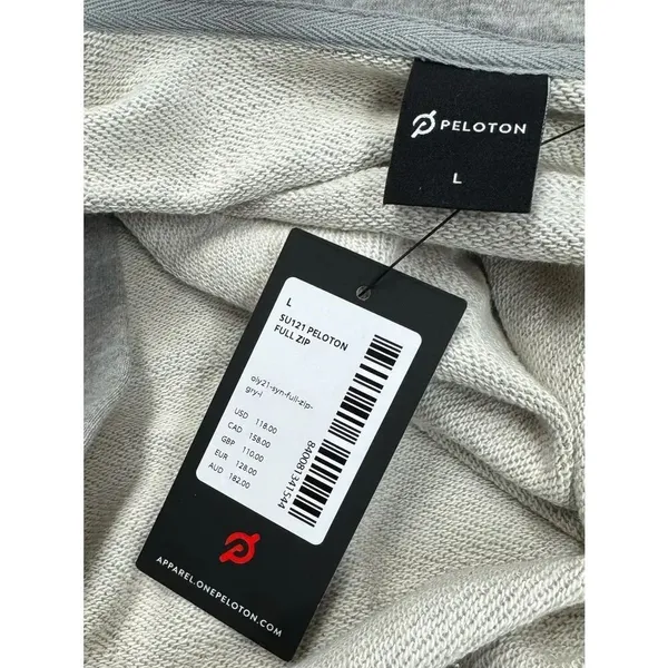NEW Peloton Rainbow Spellout Zip Up Hoodie Women’s Large - Image 4