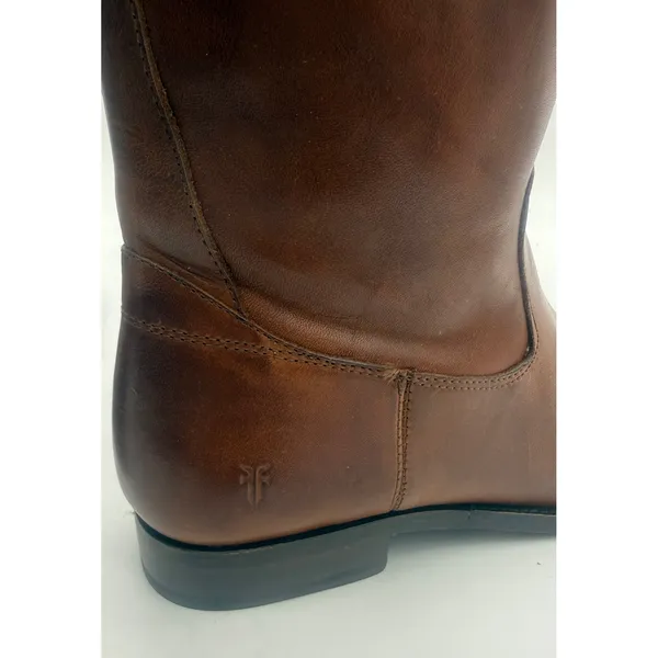 Frye Melissa D Ring Riding Boots Caramel‎ Antique Pull Up Leather Sz 9 NWOB - Image 10