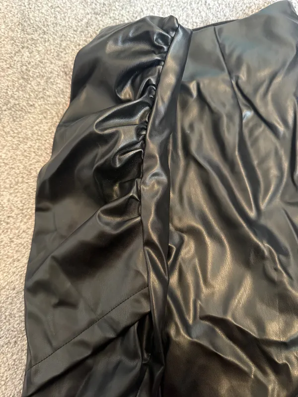 Black Leather Skirt - Image 6