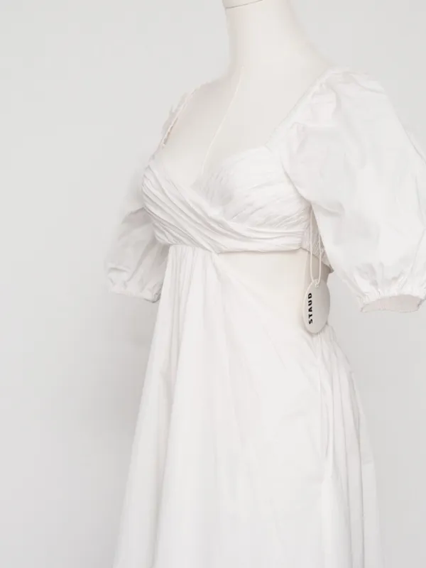 STAUD - Carina Cutout Cotton‎ Midi Dress - Image 12