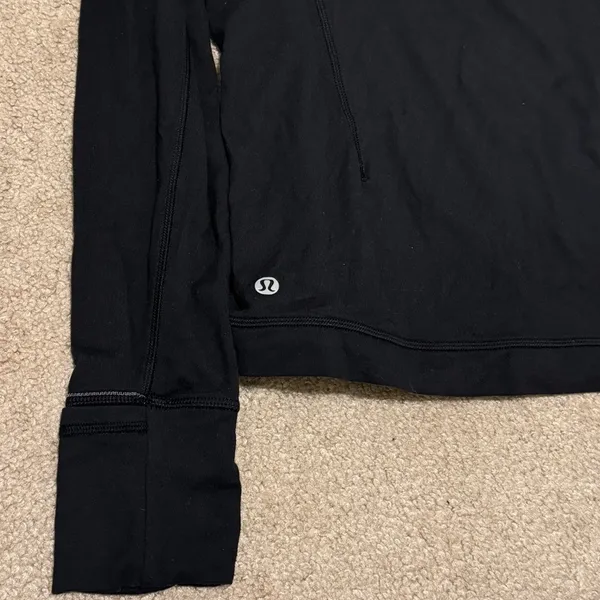 Lululemon It’s Rulu Run Long Sleeve Size 10 Black Athletic Running Fitted Top - Image 7