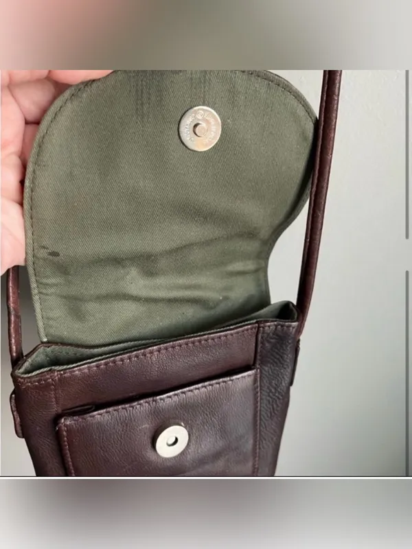Fossil Brown Leather Small Crossbody - Image 3