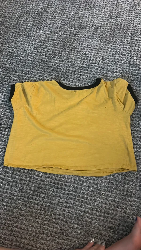 Altar'd State Mizzou Yellow Cropped Shirt - Image 2