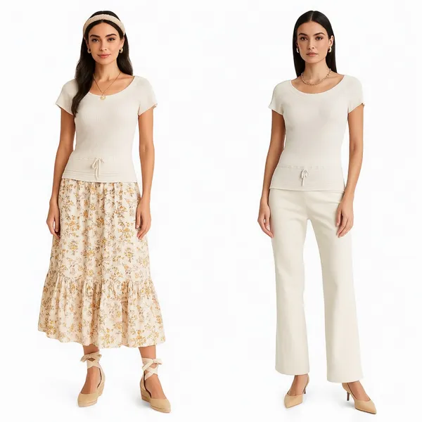 Lauren Ralph Lauren 100% Linen Knit‎ Top L White Pullover Coastal Resort Summer - Image 2