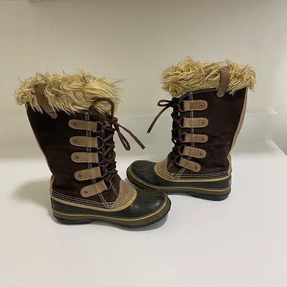 Sorel Joan of the Artic Winter Snow Boots Brown Size‎ 7 - Image 5