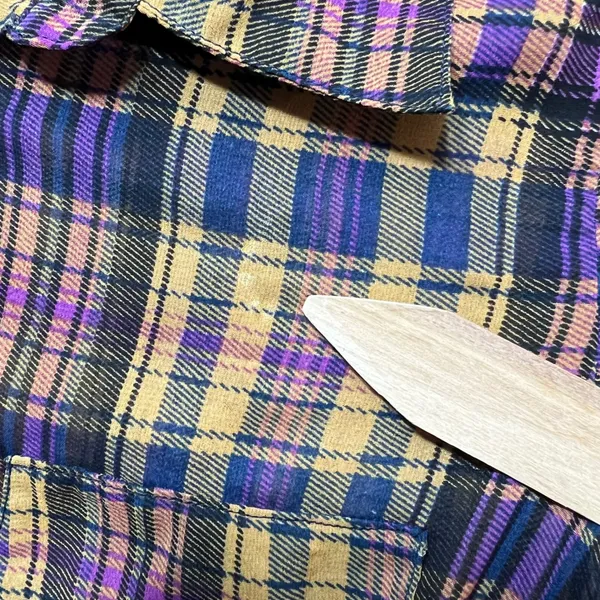 Love Fire Sheer Plaid Shirt Dress Long Sleeve Button Front Casual Size‎ Small - Image 4