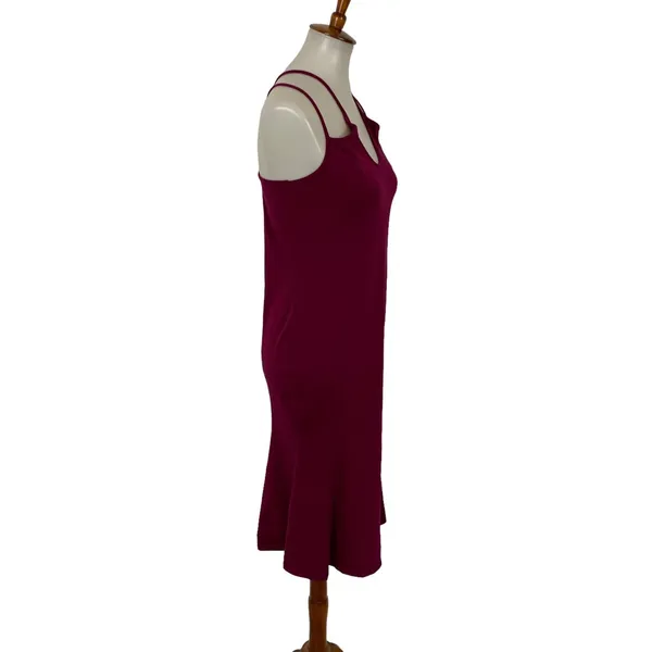 ASOS Plum Midi Dress 6 Sleeveless Bodycon Cocktail Wedding Guest‎ - Image 4