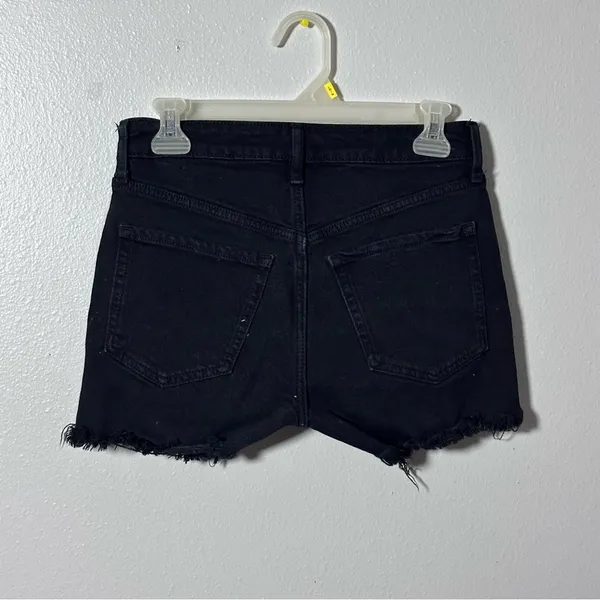 Old Navy Women Denim Black‎ Cut Off Shorts High Rise Size 0. - Image 4