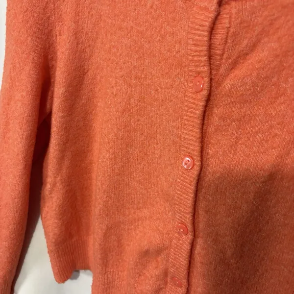 AERIE Campus Cool Plush Orange Button Front Cardigan Sweater Women’s XL - Image 5