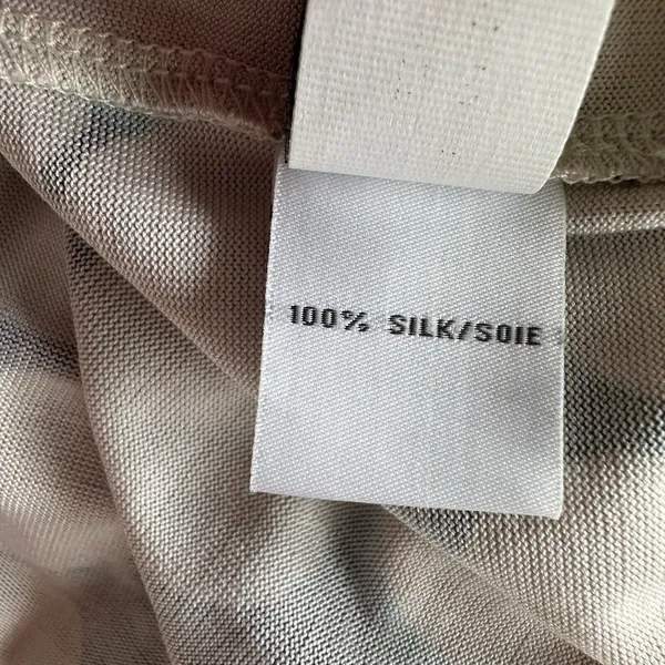 Diane Von Furstenberg DVF Natalie Shift V Neck Dress 100% Silk Green Pink Size 4 - Image 11