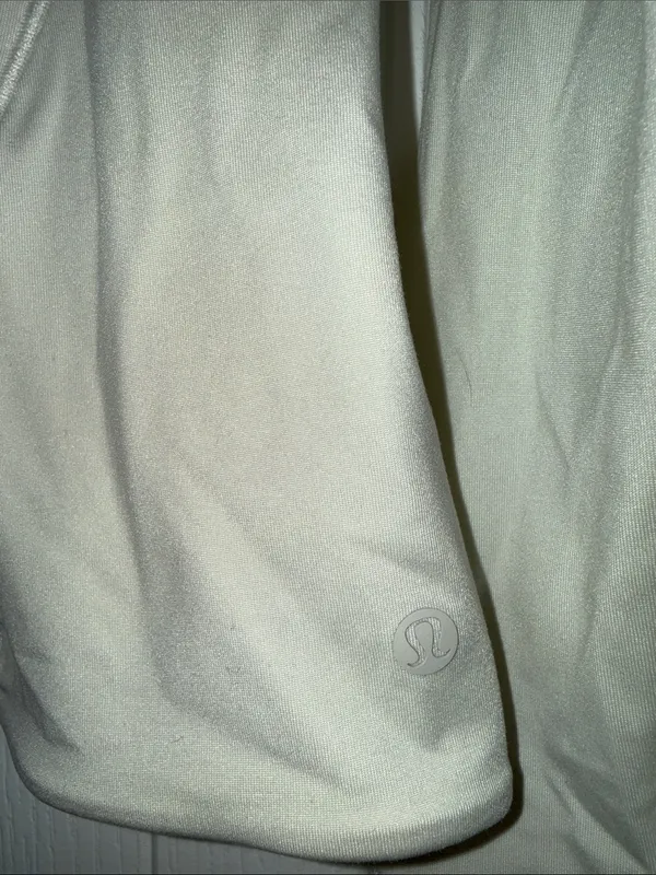 lululemon athletica Wundermost Long Sleeve Tight Fit Crew Top in Bone - Image 4