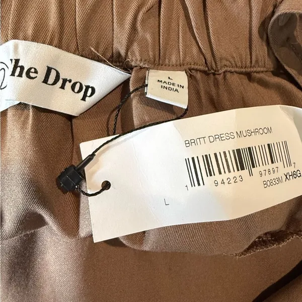 The Drop Womens‎ Britt Tiered Dress, Brown, NWT - Image 7