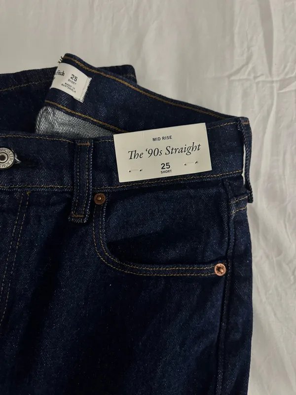 Abercrombie Mid-Rise Straight Jeans - Image 3