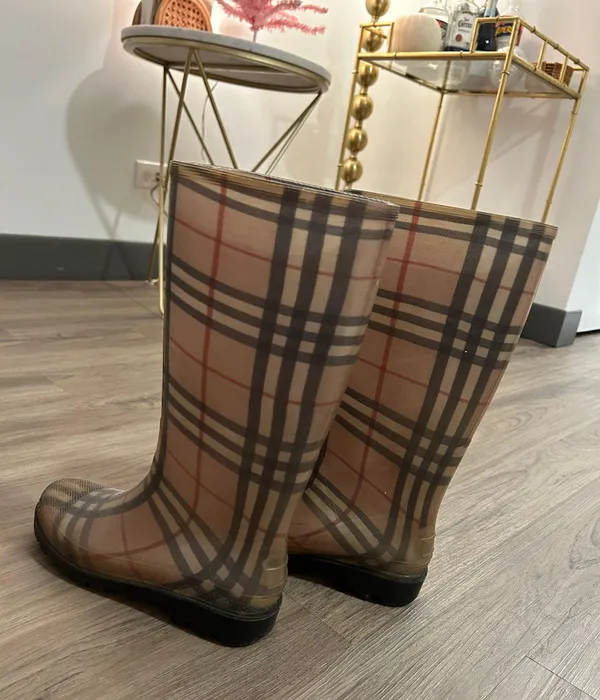 Burberry Rain Boots - Check Print - Image 3