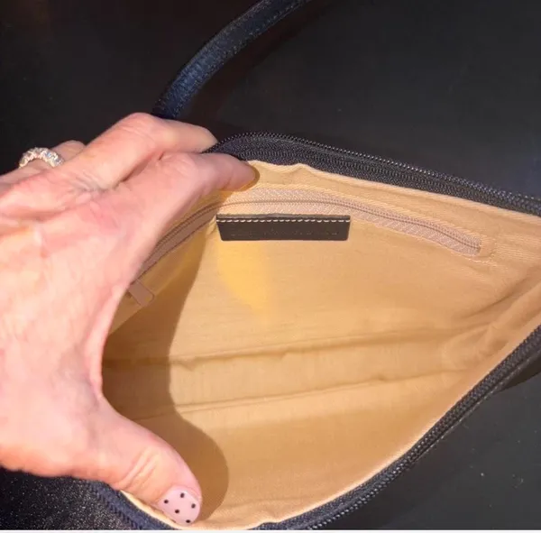 Black Leather Shoulder Bag - Image 4
