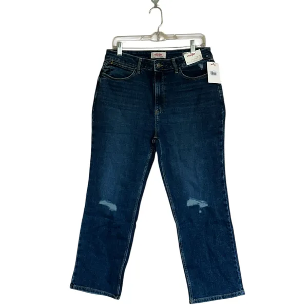 NWT Wrangler High Rise True Straight Crop Jeans Size 14/32 - Image 5