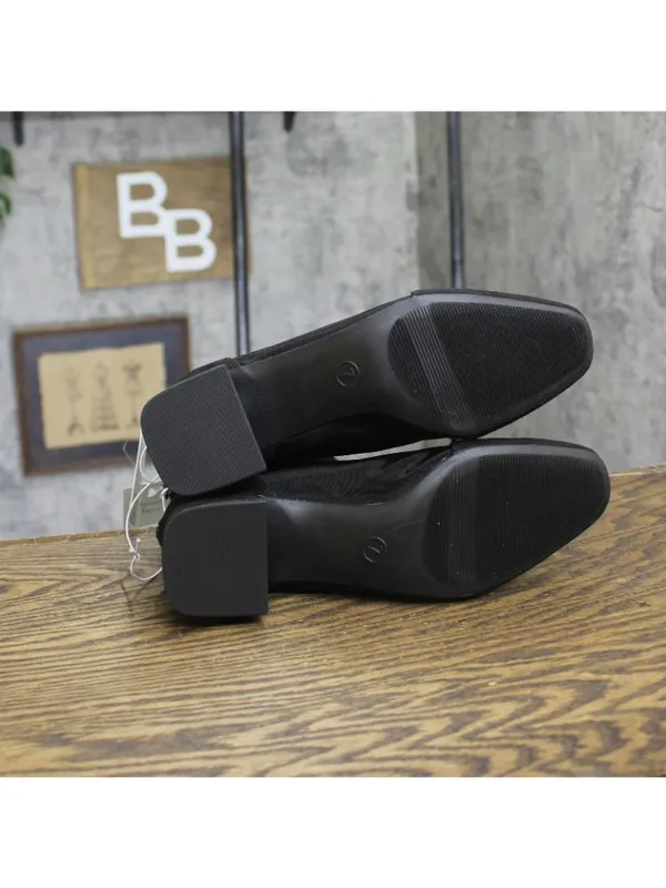 NWT A New Day Block Heel Mid-Calf Booties with Memory Foam 94568456 Black 7M - Image 6