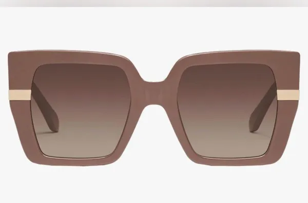 New Quay Australia Brown Notorious Oversized Sunglasses with Gradient Lenses - Image 4