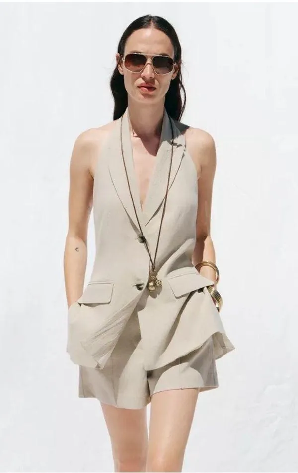 Zara linen vest - Image 2
