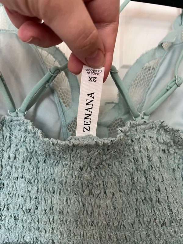 Bralette Bra Top Size 2X - Image 3
