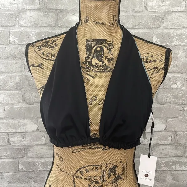 Shade & Shore Leopard Print Reversible Bikini Top - Image 2