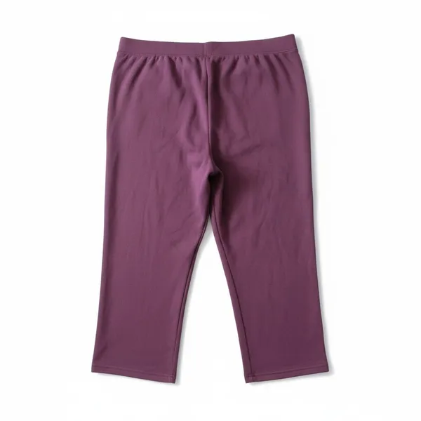 Athletic Works Womens Pants Sz 1X 16W-18W Purple (Maroon) Fleece Stretch Casual - Image 6