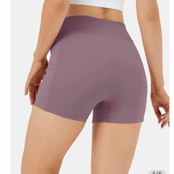 Halara Cloudful Air Fabric High Waisted Side Pocket Yoga Shorts 3.5" - Image 4
