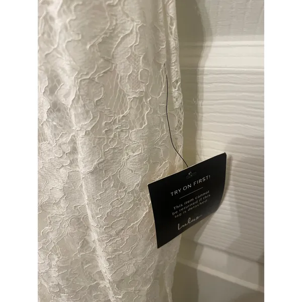 Lulus Romantic Message White Lace Midi Dress XS Bridal Shower Wedding NWT - Image 10