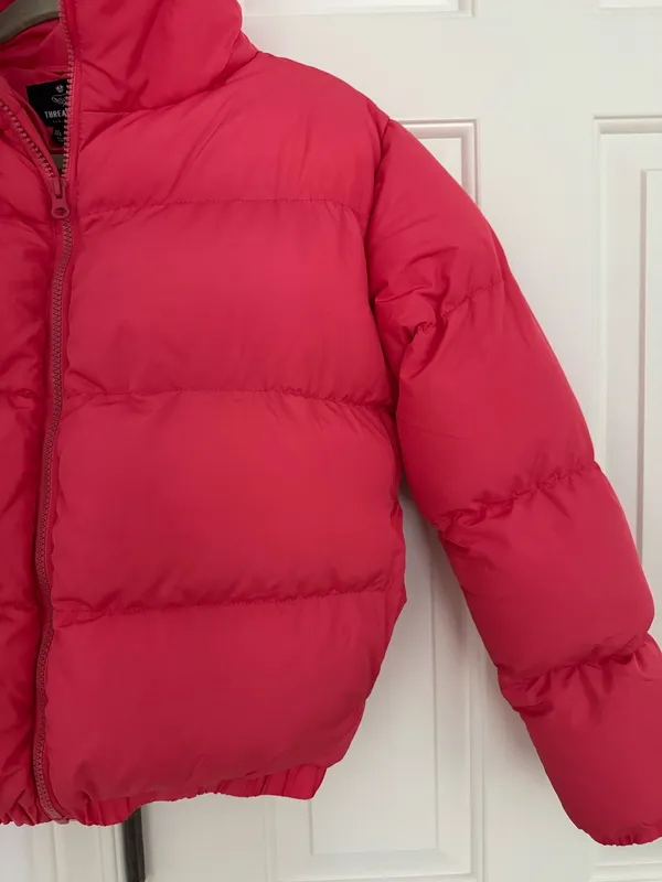 Threadbare Pink Puffer Winter Coat Jacket 2 - Image 3