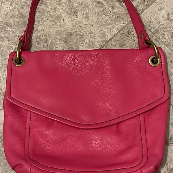 Fossil Long Live Vintage Leather Shoulder Bag SHB5054 Pink Pebbled Leather - Image 3