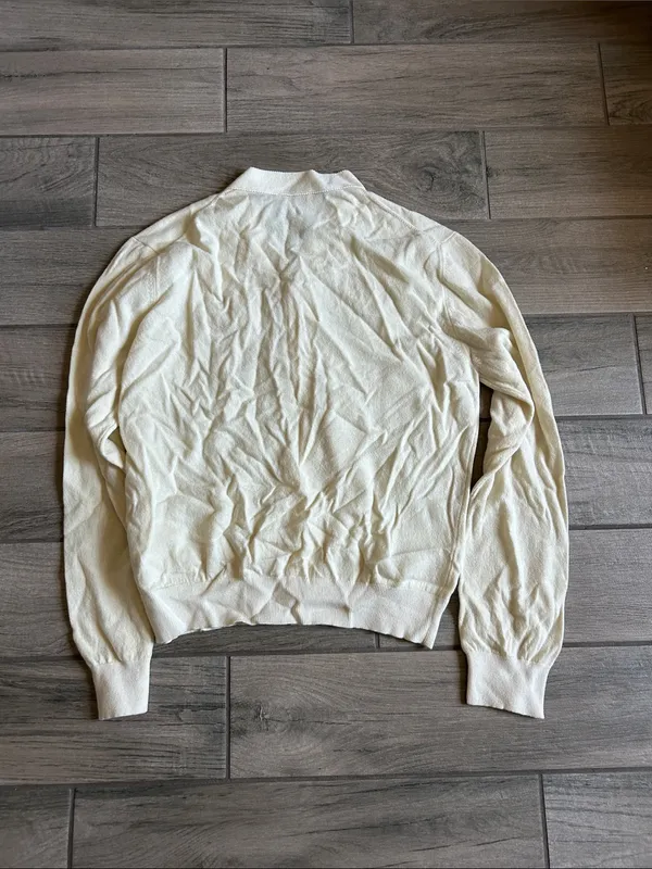 Women's Cream Button-Front Cardigan Sweater - Image 5