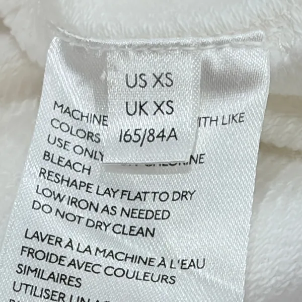 Garima Dhawan‎ Anthropologie Love Peace Happiness Courage Sweatshirt White XS - Image 8