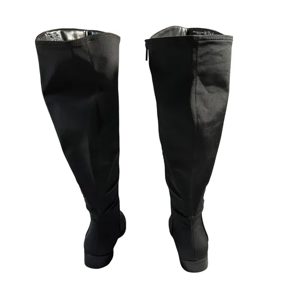 Lane Bryant OTK Suede Flat Boots Size 8W Over the Knee Wide Calf Preppy Classic - Image 4