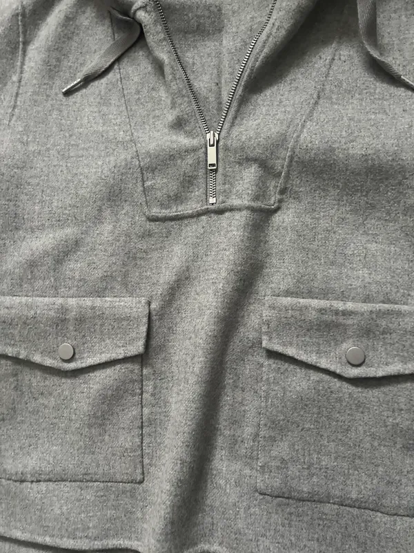 water Resistant Wool Hooded Anorak - Image 3