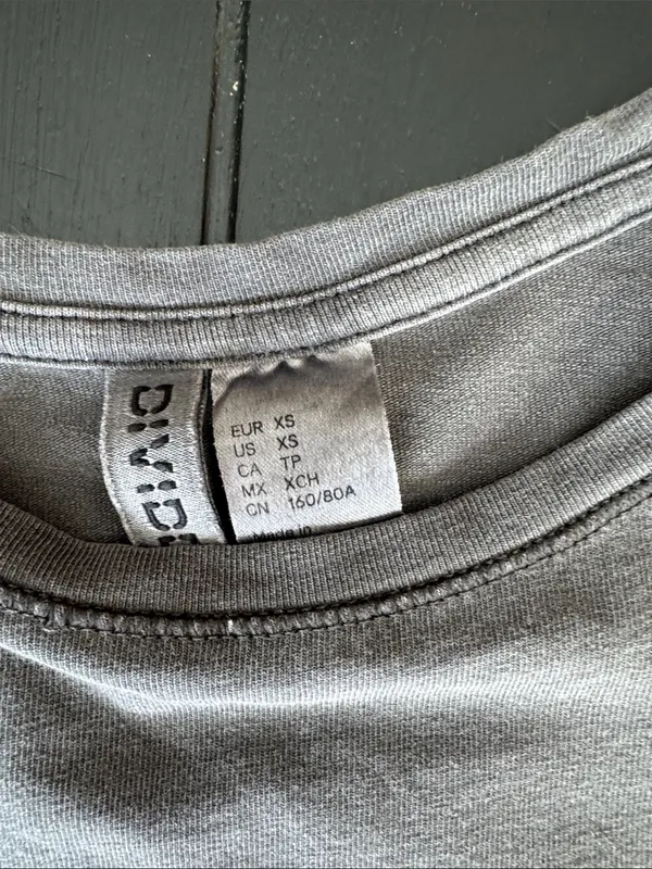 H&M Women's Crop Tee - Gray - Image 2