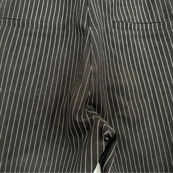 Betabrand Black White Pinstripe Straight Classic Yoga Pants Large L - Image 4