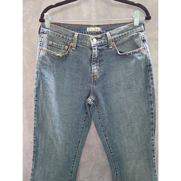 Levi's 515 Bootcut Blue Straight Leg 90s Vintage Womens Jeans 8M - Image 3