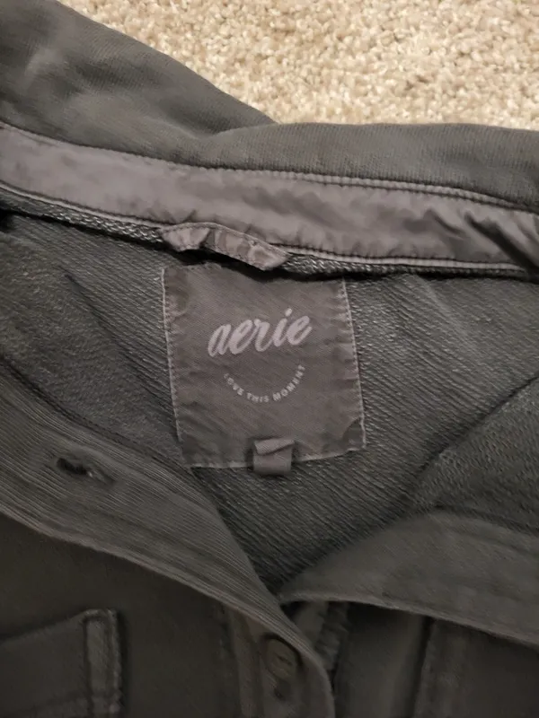 Aerie Button Up Sweatshirt Jacket | Loungewear Essential - Image 4