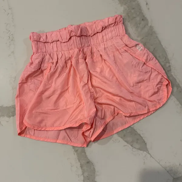Free People Movement The Way Home High Waisted Shorts Women’s XS Palm Beach Pink - Image 2