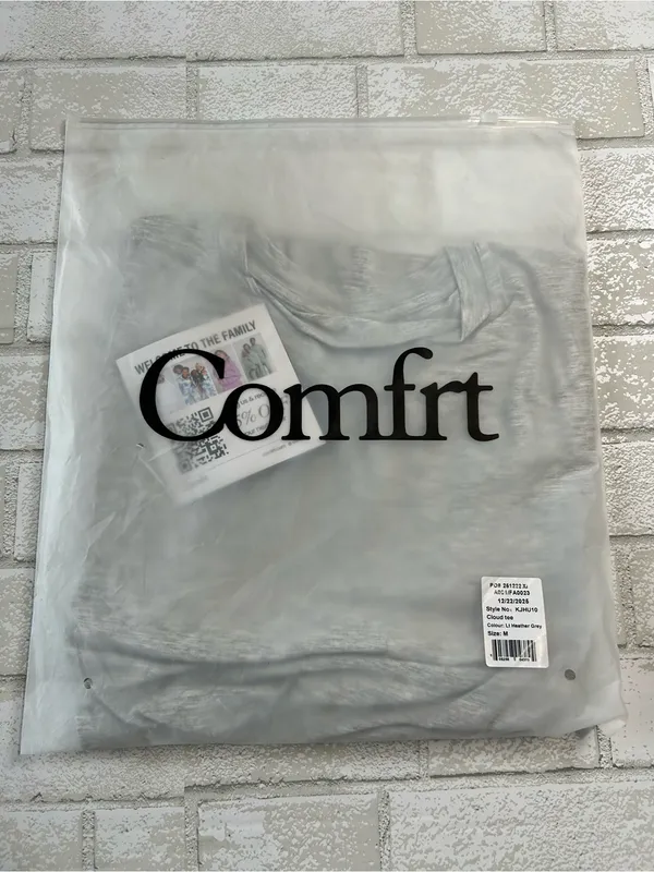 Comfrt Cloud Lounge Heather Gray Tshirt Size Medium - Image 2