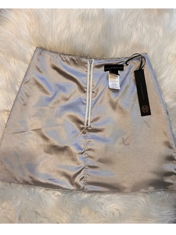 House of Harlow 1960 x Revolve Rhinestone Mini Skirt Sparkly Festival Coachella - Image 6