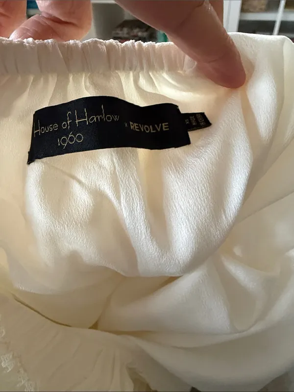House of Harlow 1960 Cream Halter Maxi Dress - Image 2