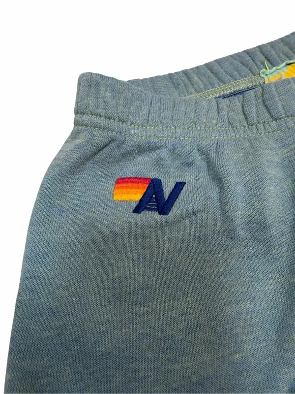Aviator Nation 5 Stripe Rainbow Jogger Loungewear Retro Streetwear Blue Size S - Image 8