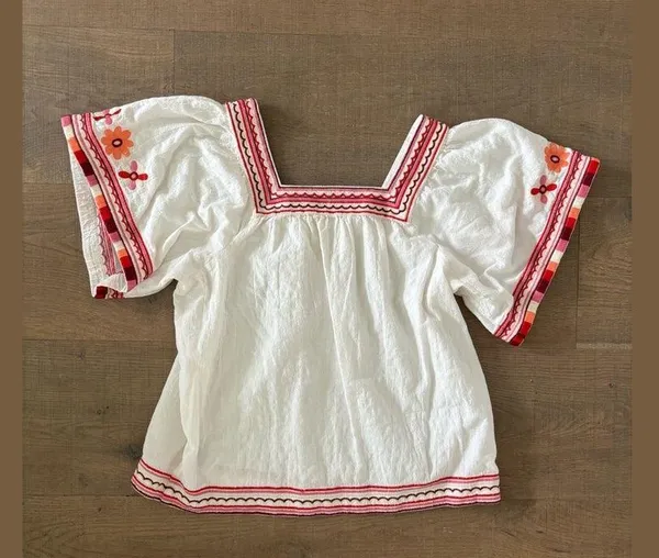 madewell embroidered sandblossom blouse - Image 8