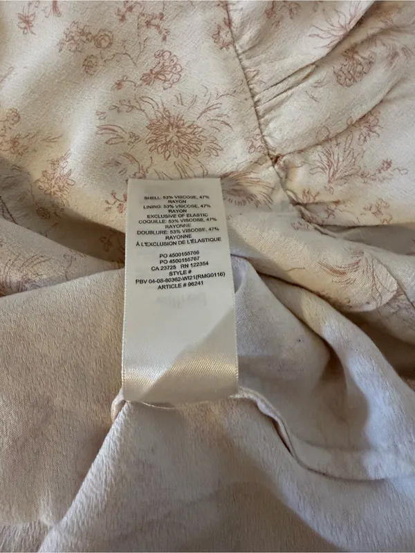 Wilfred Pale Beige Floral Slip Dress - Image 6