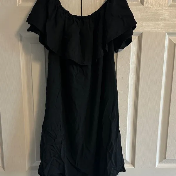 Zara Woman Black Off The Shoulder Dress Size Small - Image 6