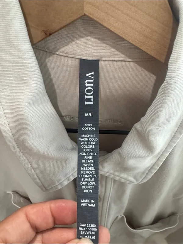 Vuori Mackenzie Shirt Jacket - Ivory/Cream size M/L - Image 8